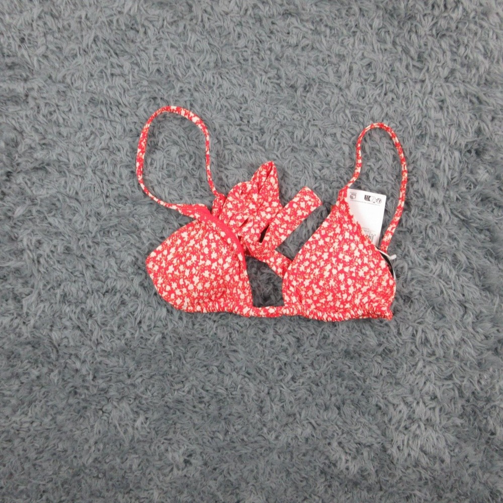 Mango Bikini Top Womens Small Floral Bondi Triangle Swimwear Removable Foam NWT